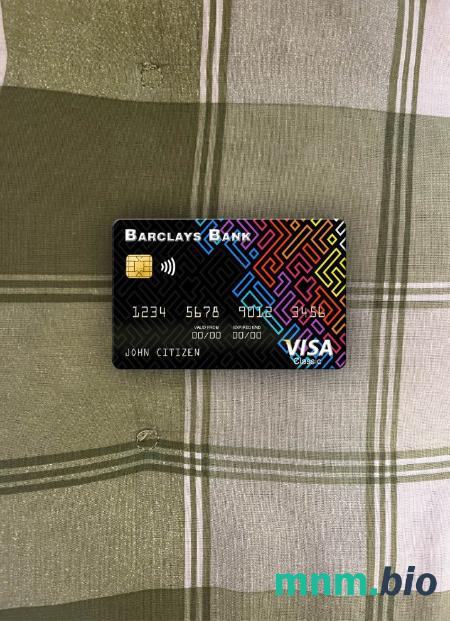 USA Barclays bank wygląd zdjęcia karty wizowej skan PSD + zdjęcie